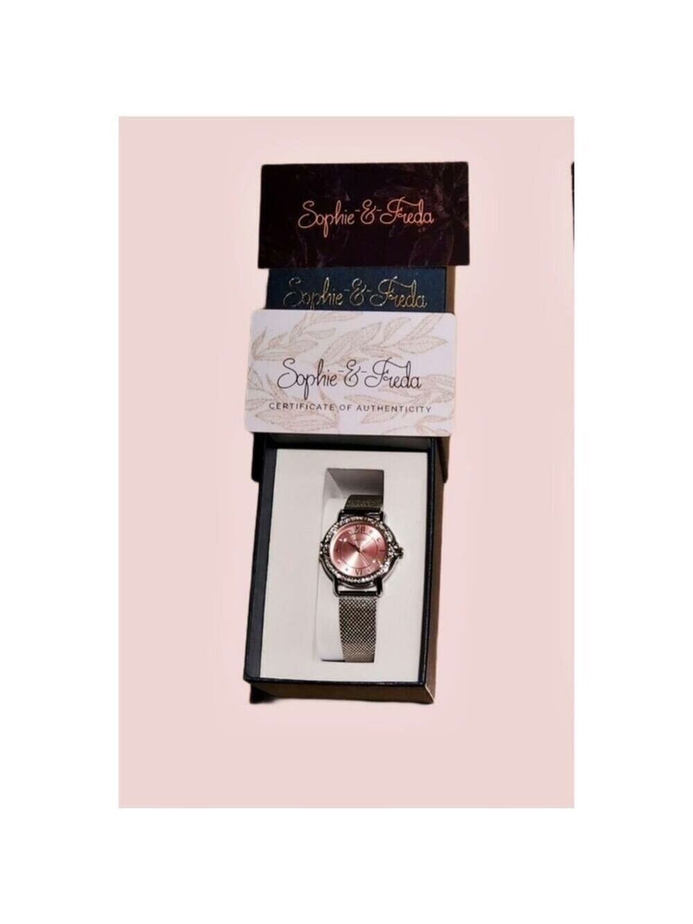 WOMEN'S WATCH SOPHIE & FREDA LUXURY "RENO" BRACELET WITH SWAROVSKI CRYSTALS NEW! - Picture 5 of 5